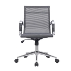 Cadeira Escritório Diretor Eames Em Tela - Preta - 4 Cadeiras