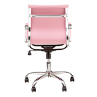 Cadeira Escritório Diretor Giratória Charles Eames Rosa Claro