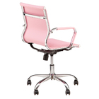 Cadeira Escritório Diretor Giratória Charles Eames Rosa Claro