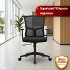 Cadeira Escritório Diretor Grid Em Tela - Preta - 1 Cadeira