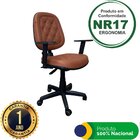 Cadeira Escritório Diretor Nr17 Executiva Corino Elegance Lux