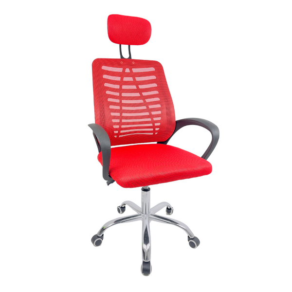 Cadeira Escritório Diretor Oficial Tela Mesh Apoio Nuca - Pre