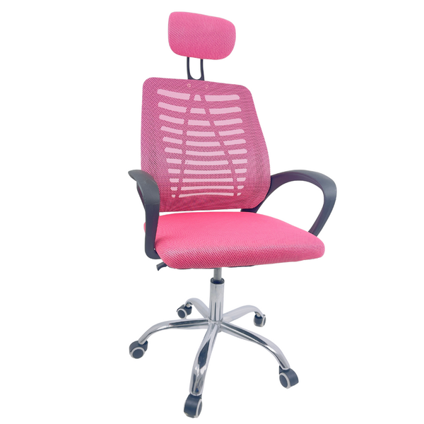 Cadeira Escritório Diretor Oficial Tela Mesh Apoio Nuca - Pre