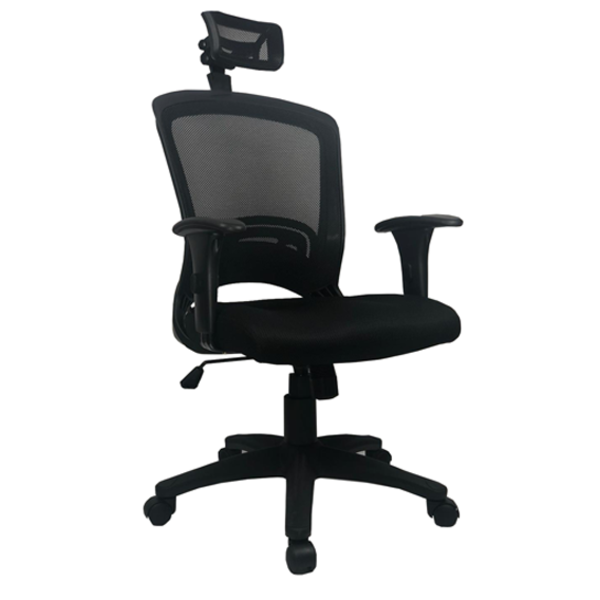 Cadeira Escritório Diretor Preta Mk-6501h - Makkon