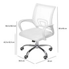 Cadeira Escritorio Diretor Tela Mesh Com Relax Tok 3310 Azul