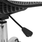 Cadeira Escritório Eames Colméia Base Com Rodízio Preto/croma