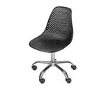 Cadeira Escritório Eames Colméia Base Com Rodízio Preto/croma
