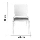 Cadeira Escritório Empilhável Para Igrejas Auditórios Hotel F