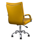 Cadeira Escritório Executiva Desenho Italiano Amarelo