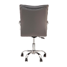 Cadeira Escritório Executiva Desenho Italiano Cinza Escuro