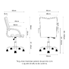 Cadeira Escritório Executiva Desenho Italiano Rosa Bebê