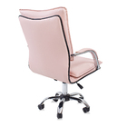 Cadeira Escritório Executiva Desenho Italiano Rosa Claro