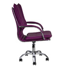 Cadeira Escritório Executiva Desenho Italiano Roxo