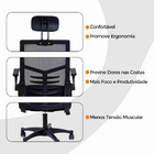 Cadeira Escritório Executiva Diretor Relax Oficial Apoio