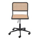 Cadeira Escritório Giratória Base Rodízio Palhinha Sem Braço