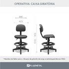 Cadeira Escritório Giratória Operativa Secretária Plus Slim P