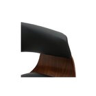 Cadeira Escritório Giratória Regulável Corino Turim Preto/ama