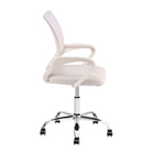 Cadeira Escritório Giratória Wave Com Encosto Em Tela Branca/