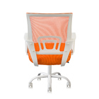 Cadeira Escritório Giratória Wave Com Encosto Em Tela Laranja