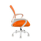 Cadeira Escritório Giratória Wave Com Encosto Em Tela Laranja