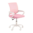 Cadeira Escritório Giratória Wave Com Encosto Em Tela Rosa Cl