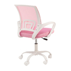 Cadeira Escritório Giratória Wave Com Encosto Em Tela Rosa Cl