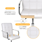 Cadeira Escritório Gomos Office  Giratória Com Ajuste De Altu