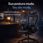 Cadeira Escritório Home Office Presidente Bio Ergonômica Supo