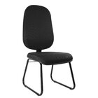 Cadeira Escritório Interlocutor Base Fixa Sky Metal Wood Desi