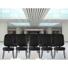 Cadeira Escritório Interlocutor Base Fixa Sky Metal Wood Desi