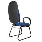 Cadeira Escritório Interlocutor Base Fixa Sky Metal Wood Desi