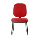 Cadeira Escritório Interlocutor Fixa Estofada Anatômica Base