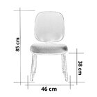 Cadeira Escritório Interlocutor Fixa Estofada Anatômica Base