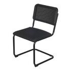 Cadeira Escritório Interlocutor Fixa Palinha Sem Braço E Base