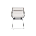 Cadeira Escritório Interlocutor Stripes Fixa Pu Branca