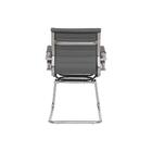 Cadeira Escritório Interlocutor Stripes Fixa Pu Cinza