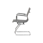 Cadeira Escritório Interlocutor Stripes Fixa Pu Cinza