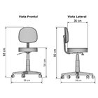 Cadeira Escritório Mocho Giratória Encosto Fidler P/ Clinica/
