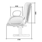 Cadeira Escritório Obesos Até 200kg Com Braços Corsa Longarin