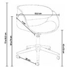 Cadeira Escritório Office Oga Base Giratória Cromada Pu Sinté