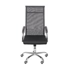 Cadeira Escritorio Presidente Alta Tela Mesh Roma 3312 Preto