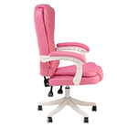 Cadeira Escritório Presidente Dinamarquesa Rosa Claro