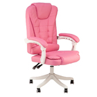 Cadeira Escritório Presidente Dinamarquesa Rosa Claro