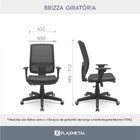 Cadeira Escritório Presidente Ergonômica Nr17 Brizza Tela  Pr