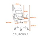 Cadeira Escritório Presidente Ergonômica Nr17 Corino Mola Ens