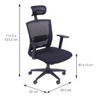 Cadeira Escritorio Presidente Ergonômica Nr17 Tela Mesh 3317