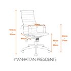 Cadeira Escritório Presidente Esteirinha Corino Manhattan