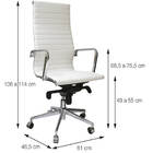 Cadeira Escritório Presidente Esteirinha Rodízio Relax Corino