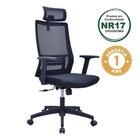 Cadeira Escritório Presidente Estofada Corino Mola Ensacada P