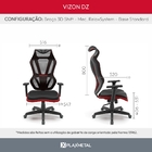 Cadeira Escritório Presidente Gamer Vizon Dz Plaxmetal Relaxs